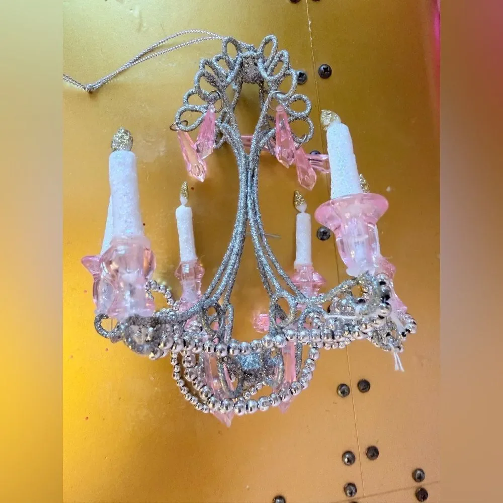 Tootsie’s Pink Collection Pink and Silver Ornament Set